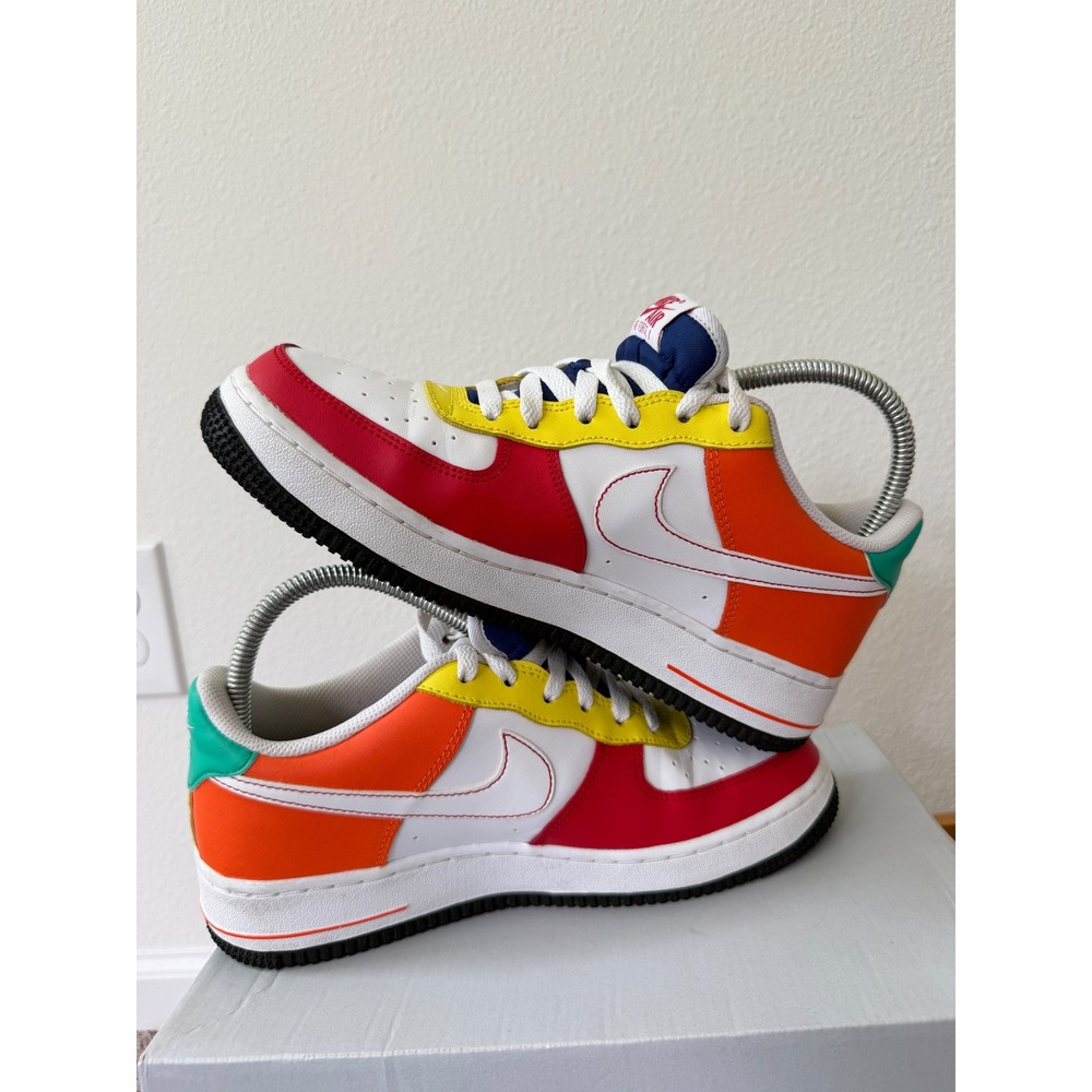 Nike Air Force 1 Low Multi-Color Primary Colors FN6980-657 Boys 7Y Womens 8.5 - Picture 11 of 16